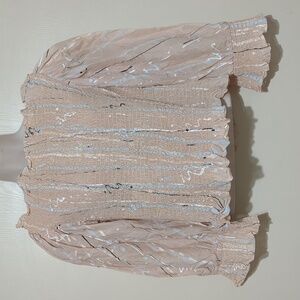 JOSEPH MAGNIN Vintage Peach top Blouse Size Small